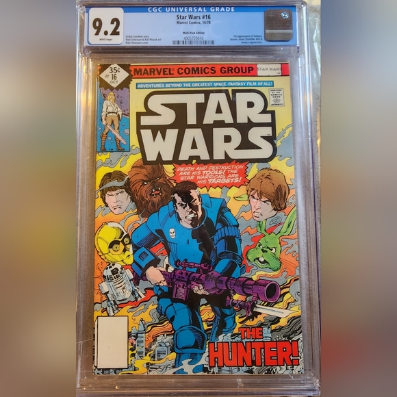Star Wars Vintage #16 Marvel 1978 35 cents High Grade CGC 9.2 NM Comic! - Picture 2 of 4